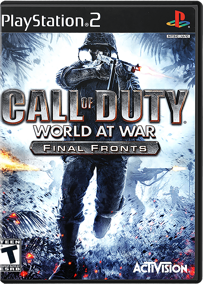 Call of Duty World at War Final Fronts box art for Playstation 2